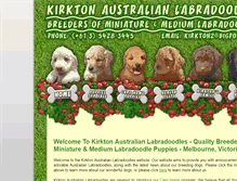 Tablet Screenshot of kirktonlabradoodles.com.au